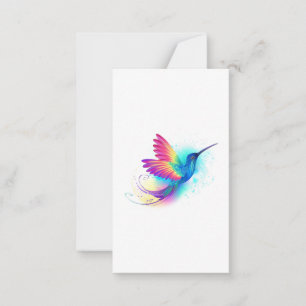 Exotic Rainbow Hummingbird Mitteilungskarte