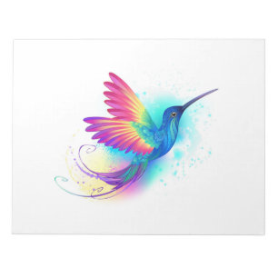Exotic Rainbow Hummingbird Notizblock