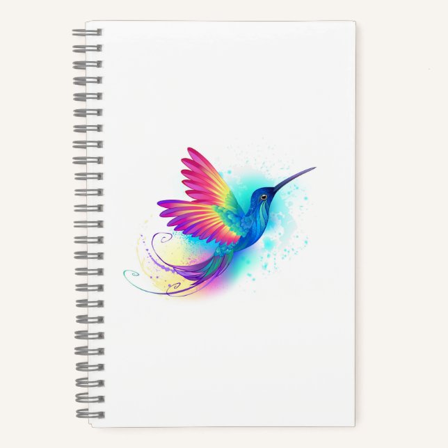 Exotic Rainbow Hummingbird Notizbuch (Vorderseite)