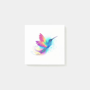 Exotic Rainbow Hummingbird Post-it Klebezettel