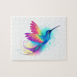 Exotic Rainbow Hummingbird Puzzle