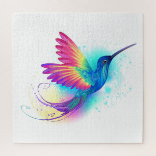 Exotic Rainbow Hummingbird Puzzle