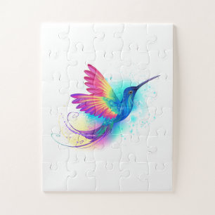 Exotic Rainbow Hummingbird Puzzle