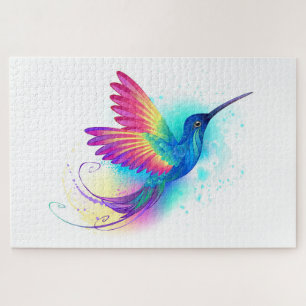 Exotic Rainbow Hummingbird Puzzle