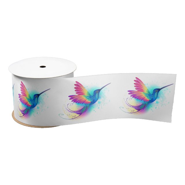 Exotic Rainbow Hummingbird Satinband (Spule)