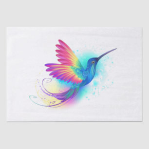 Exotic Rainbow Hummingbird Seidenpapier