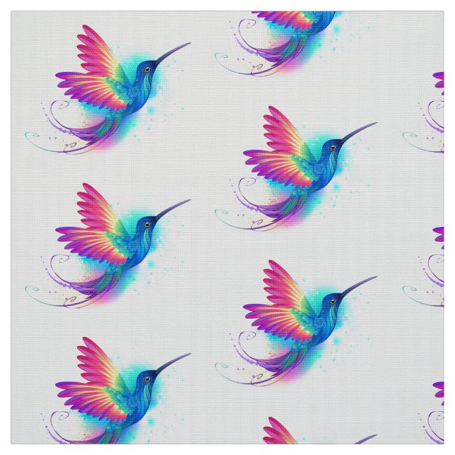 Exotic Rainbow Hummingbird Stoff (Muster)