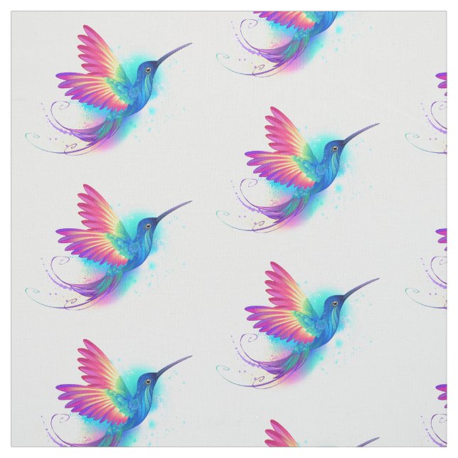 Exotic Rainbow Hummingbird Stoff (Muster)