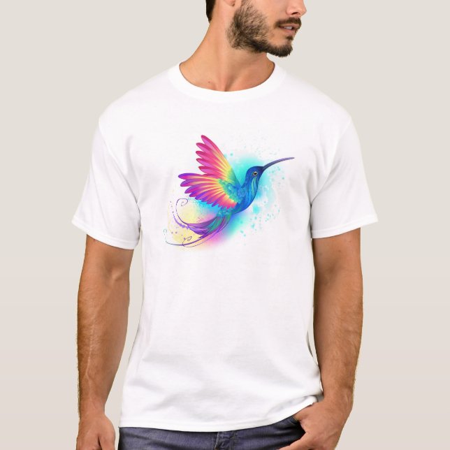 Exotic Rainbow Hummingbird T-Shirt (Vorderseite)