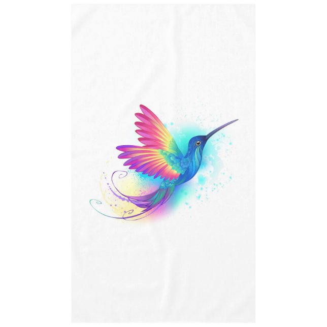 Exotic Rainbow Hummingbird Tischdecke (Vorderseite)