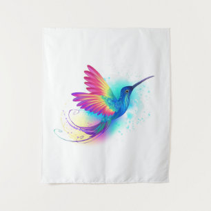 Exotic Rainbow Hummingbird Wandteppich
