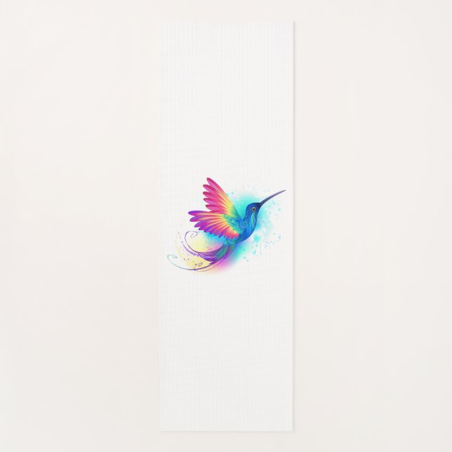 Exotic Rainbow Hummingbird Yogamatte (Vorderseite)