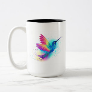 Exotic Rainbow Hummingbird Zweifarbige Tasse