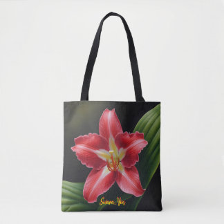 Exotic Red Lily Bloom - Luxury Floral Illustration