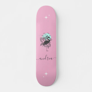 Exotic rosa Flamingo Sommer Sparkon Name Tropical Skateboard