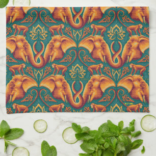 Exotic Safari TapestPattern - The White Lotus Geschirrtuch