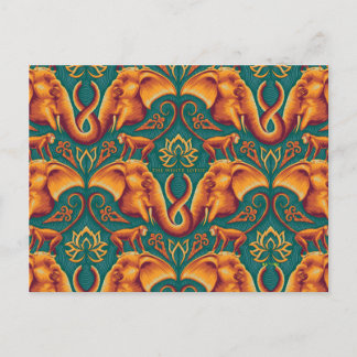 Exotic Safari TapestPattern - The White Lotus Postkarte