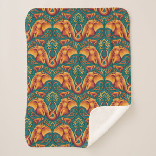 Exotic Safari TapestPattern - The White Lotus Sherpadecke