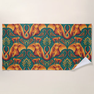 Exotic Safari TapestPattern - The White Lotus Strandtuch