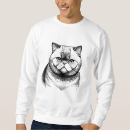 Exotic Shorthair Sketch Men's Sweatshirt