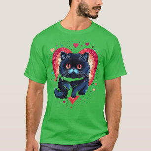 Exotic Shorthair Valentinstag T-Shirt
