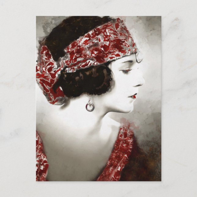 Exotic Sinti und Roma Girl Postkarte (Vorderseite)