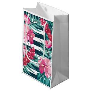Exotic Summer Floral gestreift Kleine Geschenktüte
