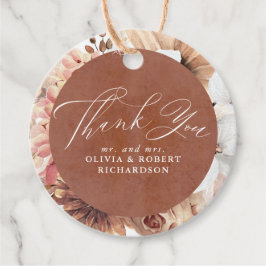 Exotic Terracotta Flora Geschenkanhänger