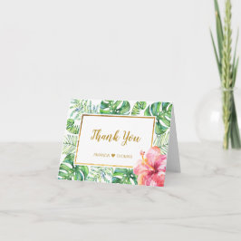 Exotic Thank You Card Dankeskarte