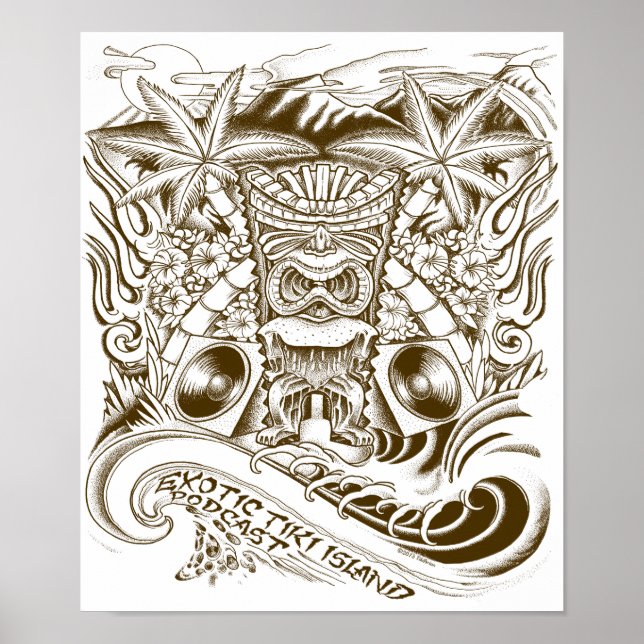 Exotic Tiki Island Podcast Poster (Vorne)