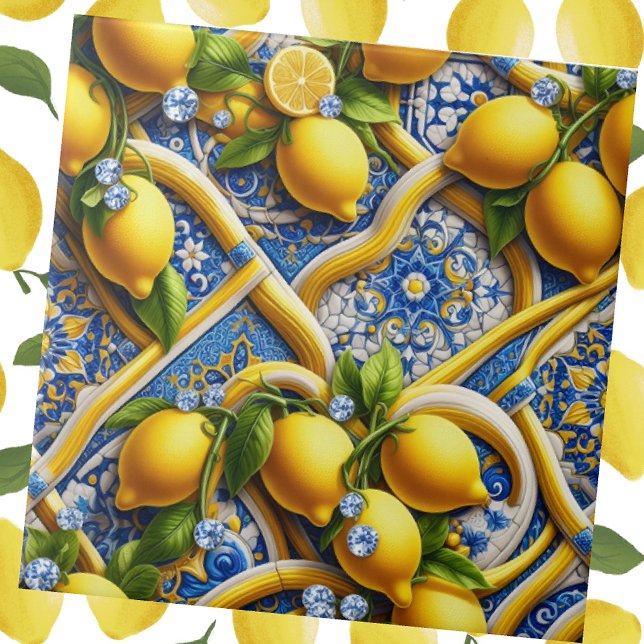 Exotic Tile Accents | Moroccan Mediterranean Lemon Fliese (Von Creator hochgeladen)