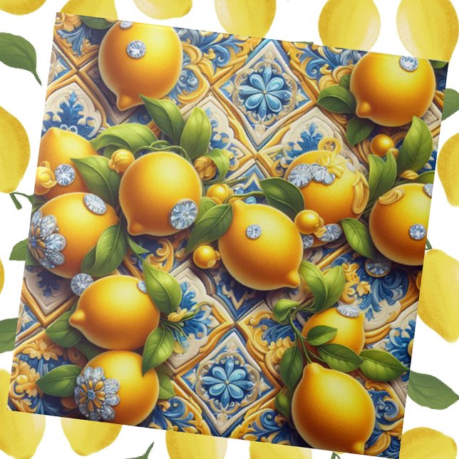 Exotic Tile Accents | Morrocan Mediterranean Lemon Fliese (Von Creator hochgeladen)