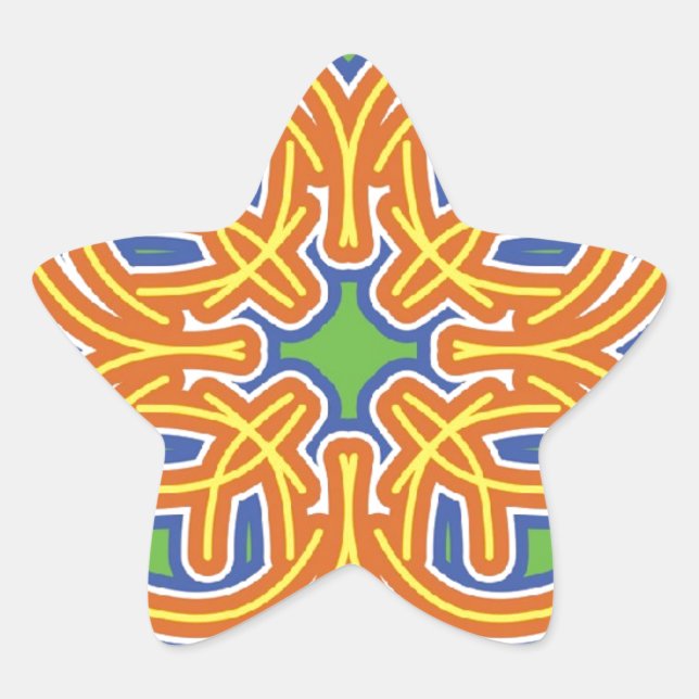 Exotic Tile Stern-Aufkleber (Vorderseite)