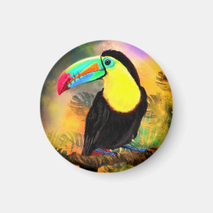 Exotic Toco Toucan Bird Magnet