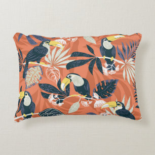 Exotic Toucan Jungle Scene Dekokissen