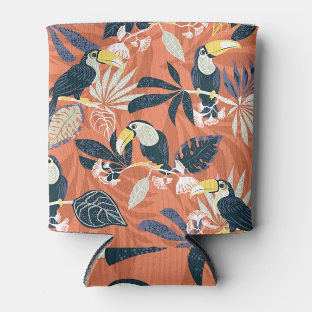 Exotic Toucan Jungle Scene Dosenkühler (Vorderseite)