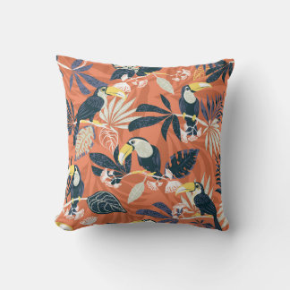 Exotic Toucan Jungle Scene Kissen
