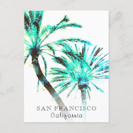 *~* Exotic Travel AP25 Abstrakt Palm Tree Art Postkarte