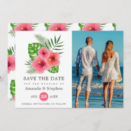 Exotic Tropical Beach Foto Hochzeit Save The Date