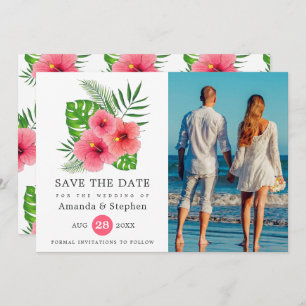 Exotic Tropical Beach Foto Hochzeit Save The Date