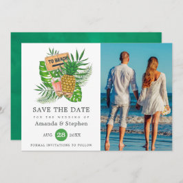 Exotic Tropical Beach Foto Hochzeit Save The Date