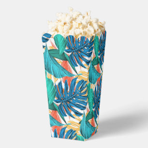 Exotic Tropical Blätter Popcorn Box Geschenkschachtel