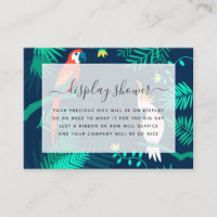 Exotic Tropical Brautparty Display Dusche