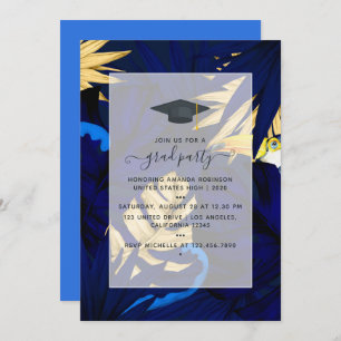 Exotic Tropical Forest Toucan Graduation Party Einladung