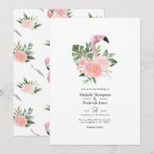 Exotic Tropical Pink Flamingo Wedding