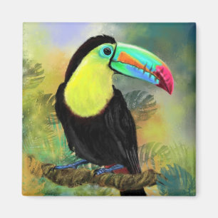 Exotic Tropical Toco Toucan Bird Magnet - Malerei