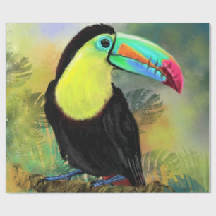 Exotic Tropical Toco Toucan Bird - Malerei Mignon Geschenkpapier