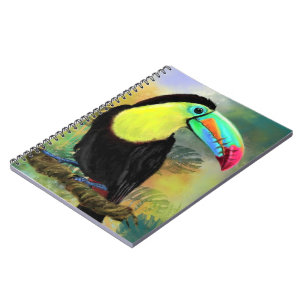 Exotic Tropical Toco Toucan Bird - Malerei Mignon Notizblock