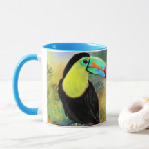 Exotic Tropical Toco Toucan Bird - Malerei Mignon