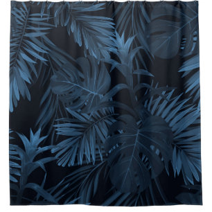 Exotic tropical vrctor background with hawaiian pl duschvorhang